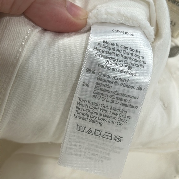 NWT Madewell The Curvy Perfect Vintage Jean in Tile White - Size 33 - Picture 10 of 11